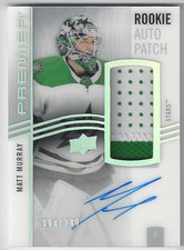 2023-24 Upper Deck Premier Matt Murray Acetate Rookie Patch Auto RC 094/249