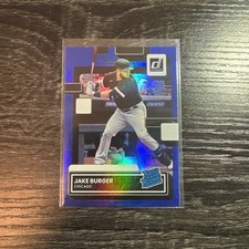 2022 Donruss RATED ROOKIE #37 Jake Burger RC BLUE HOLO PARALLEL (D1)