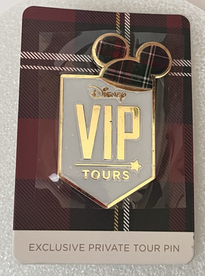 Disney World VIP Tours - Exclusive Plaid Private Tour Pin -New in Package 2026 