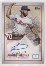 2021 Topps 70 Years of Baseball Series 2 Adonis Medina #70YA-AM Auto 2f9