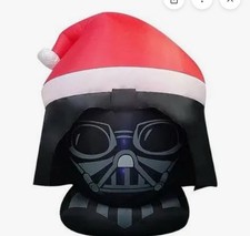Huge Lighted Star Wars Darth Vader Head Christmas Inflatable 8 Feet New In Box 