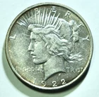 1922-D Peace Dollar – 90% Silver – Free US Shipping
