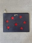 Unused Stella McCartney Clutch Bag Navy Silver Hardware