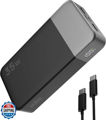 NOBIS Portable Charger, 20000mAh Power Bank, 35W Power Bank Fast 