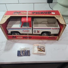 vintage Nylint True Value Delivery Truck Pressed Steel original decals and tools