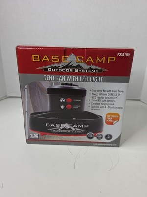 BaseCamp F235100 Tent Fan with LED Light
