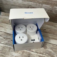 Govee Smart Plug WiFi Plugs Works W Alexa  Google Assistant H5081 White 3 Pack