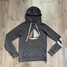 Sundry Women s Medium Sailboat Gray Pullover Hoodie