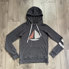 Sundry Women’s Medium Sailboat Gray Pullover Hoodie