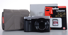 Panasonic Lumix TZ99 Digital Camera and Case Plus 32GB SD Card (Silver)