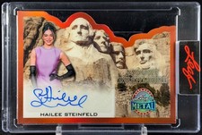 Hailee Steinfeld 2026 Leaf Metal Presidents' Day Autograph Card 4/4 Encased Auto
