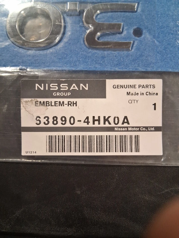NUEVO OEM 16-21 INFINITI Q50/Q60 emblema guardabarros delantero derecho 3.0 t 63890-4HK0A Foto 2 de 4