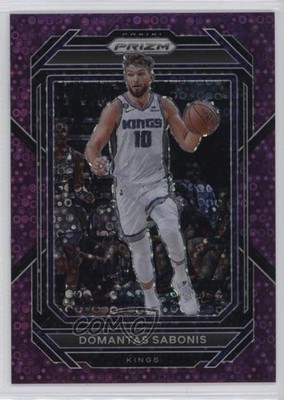 2022-23 Panini Prizm Fast Break Purple Prizm 51/75 Domantas Sabonis #143 0c6