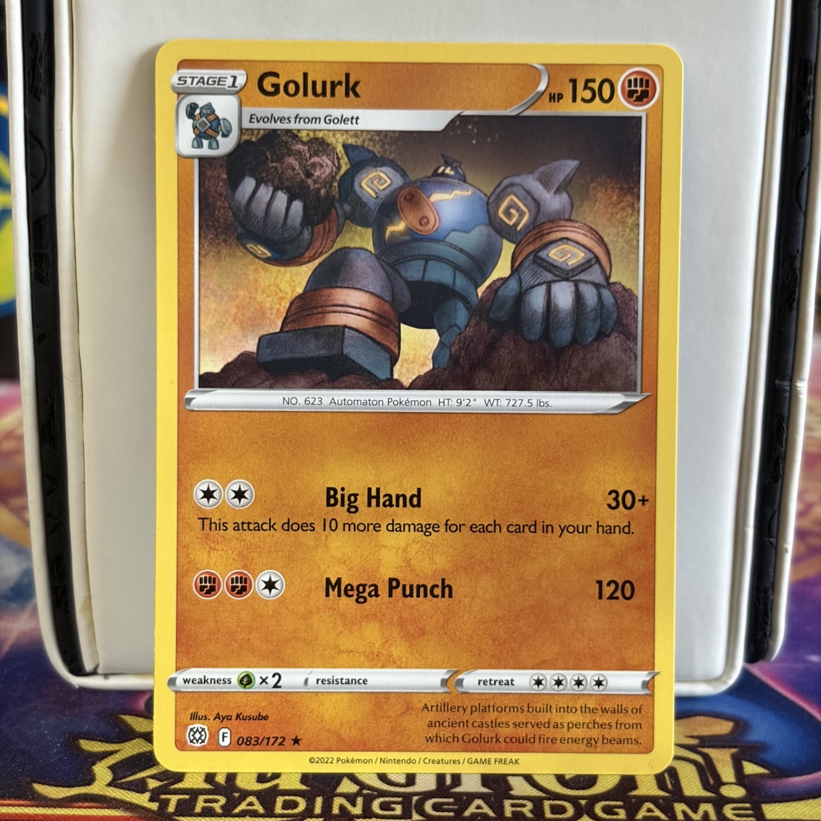 Golurk 083/172 Uncommon Brilliant Stars Pokemon Card 