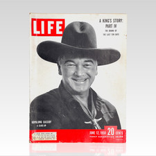 1950 Life Magazine. Hopalong Cassidy. June 12 VINTAGE