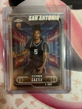 Topps 2024-25 Chrome Stephon Castle Spurs Rookie #122