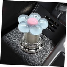 Flower Car Push to Start Button Cover, Cute Car Engine Start/Stop Joystick Blue