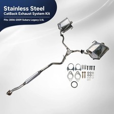 Stainless Steel Catback Exhaust System For 2006-2009 Subaru Legacy 2.5l