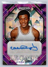 2024 Panini Prizm Draft Picks Calvin Murphy Legacy Signatures Purple Ice #/99