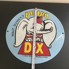 VINTAGE DISNEY DUMBO D-X OIL MOTOR GASOLINE PORCELAIN SIGN — photo 5