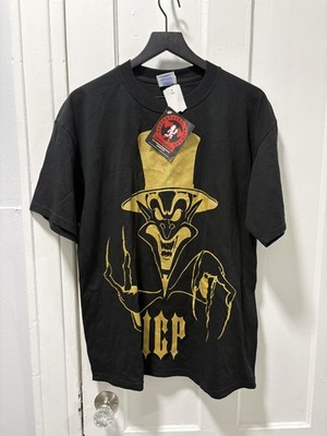 Vintage Insane Clown Posse Ringmaster Shirt Mens Large Black Gold Graphic Tee