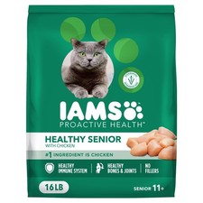 IAMS Proactive Health Senior Dry Cat Food 16 Pound (Pack of 1), Chicken 3.13 per pound