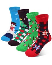 Kids Boys Fun Novelty Socks Colorful Pattern Design 8-10 Years Christmas Size L