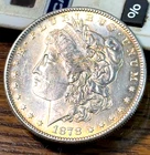 1878-S Morgan Dollar BU Nice Gold Toning CHRC