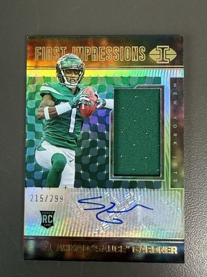 2022 Illusions Sauce Gardner #141 First Impressions RPA /299 (Auto/MEM/RC)