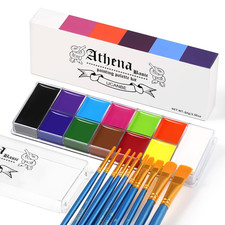 UCANBE Athena Basic Face Body Paint Palette 12 Colors Oil-Based SFX Kit