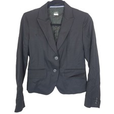 J. Crew Womens Wool Blazer Sz 2 Classic Career Corp Office Siren Corporate Chic