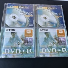 Set aus 4 Rohlingen: 2x CD-R (700MB) & 2x DVD...