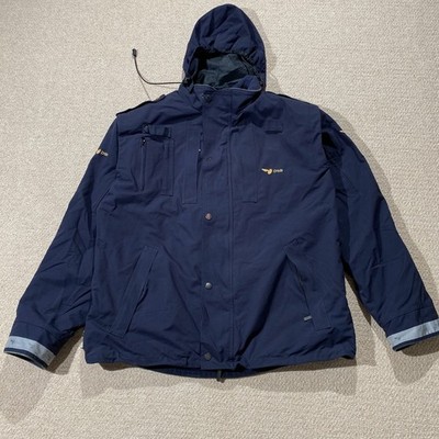 Vintage Mammut Workwear Jacke Herren Medium Navy Regen Winter Mantel