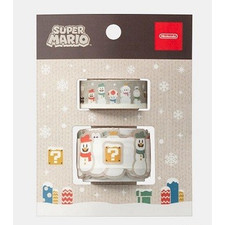 [US Tax Payé] Nintendo Super Mario Winter Collection Sticker Washi Tape Set NEUF