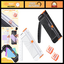 A4 Paper Cutter 12" Titanium Trimmer Tool with Replacement Blades  Safety Guard