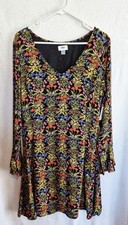 NWT Old Navy Womens Size 12 Floral Romantic Knee Length Dress Lined Boho