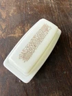 Vintage Pyrex Glass Woodland Butter Dish With Lid 72-b #41 EXCELLENT!!