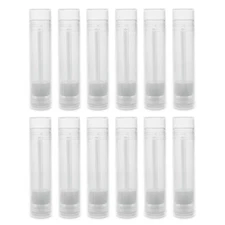 Clear Empty 3/16 Oz (5.5Ml) Plastic Container Twist Tubes for Homemade Lip Balms