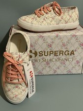 BRAND NEW  Superga X Love Shack Fancy Kids Floral US-1 Big Kids , Euro-32
