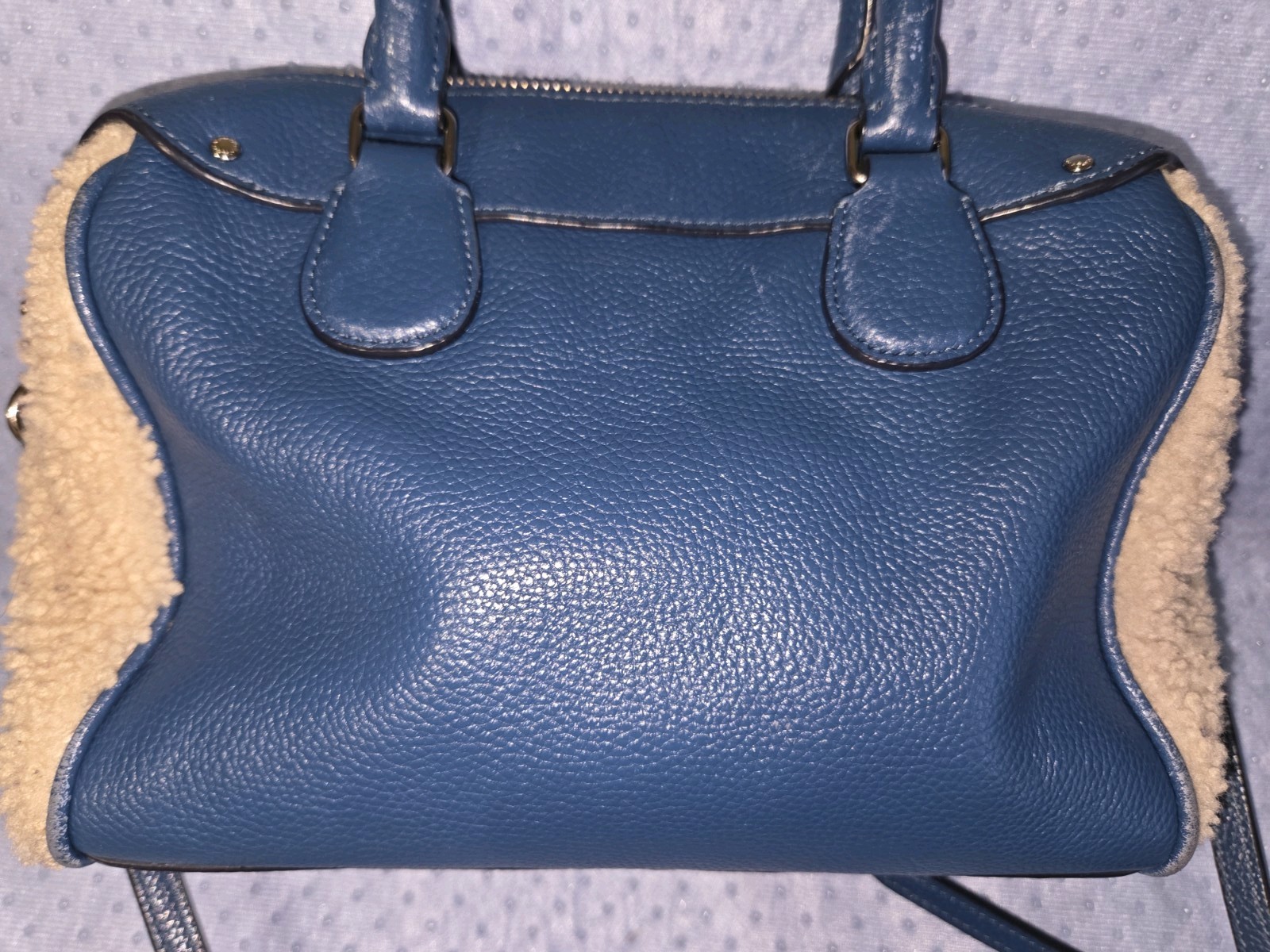 Authentic COACH  Shearling/Leather MINI BENNETT S… - image 8