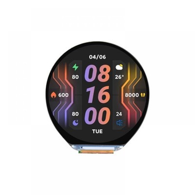 Waveshare RP2350-Touch-LCD-1.46B rundes IPS Touchdisplay, 412x412 Pixel, Audio