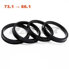 73.1mm to 66.1mm Hub Centric Rings Plastic for BMW 3 Series 5 Series X3 X5 | 4pc