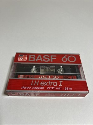 BASF LH Extra I, 60 Minute Recordable Cassette Tape New 