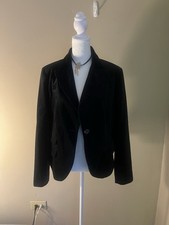 The Limited Black Lined Single-Breasted Blazer Notch Lapel Women's Size 10