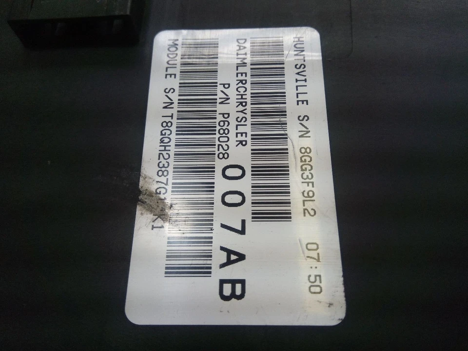 Body Control Module BCM Fuse Box 68028007AB Fits 08-09 DODGE CALIBER b199 - Image 2 of 4