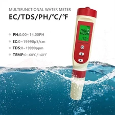 4 IN 1 Water Meter Multifunctional Water Tester Meter Quality Pen TDS/EC/PH/TEMP