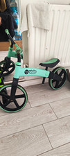 Y Velo Unisex Kids Balance Bike 12 in Wheels Green/Black