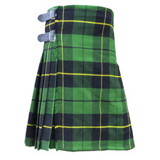 Clan Wallace Hunting Tartan Kilt - Highland 8 Yard 16 OZ Custom Kilt
