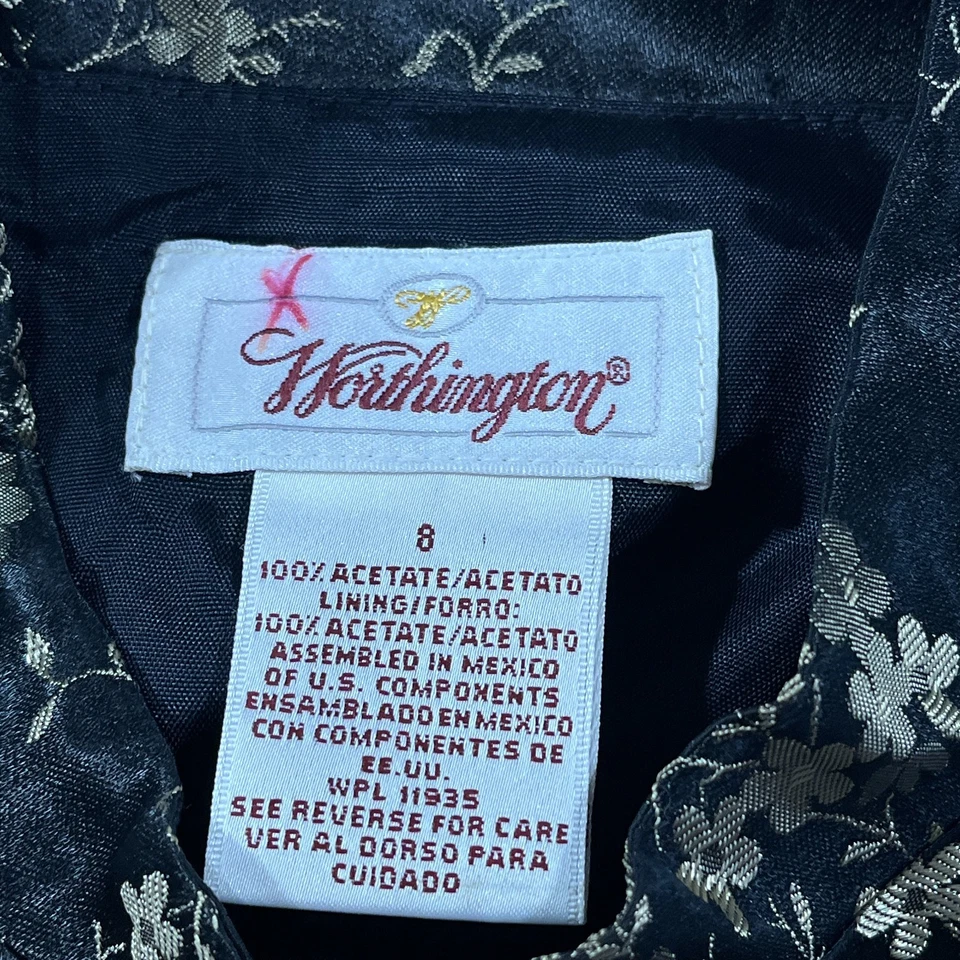 Vintage Worthington Vest Floral Embroidered Fairycore USA Made 90s Y2K Grunge - Image 3 of 4