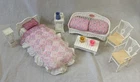 Vintage Barbie Deluxe Victorian Dream House White Wicker Furniture 14 Piece Set
